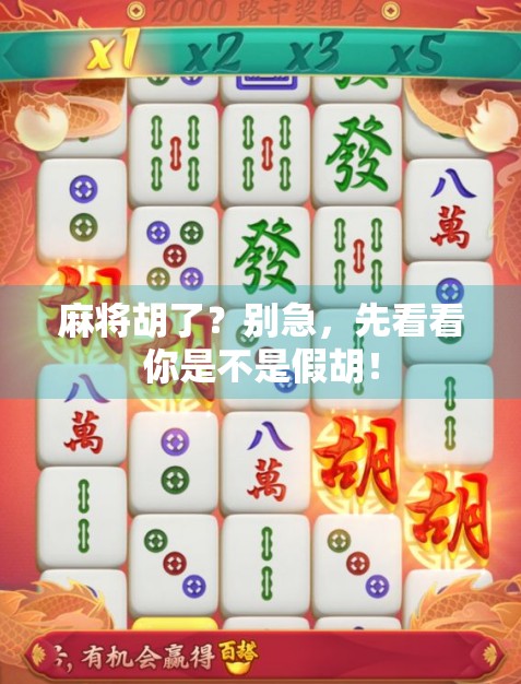 麻将胡了？别急，先看看你是不是假胡！